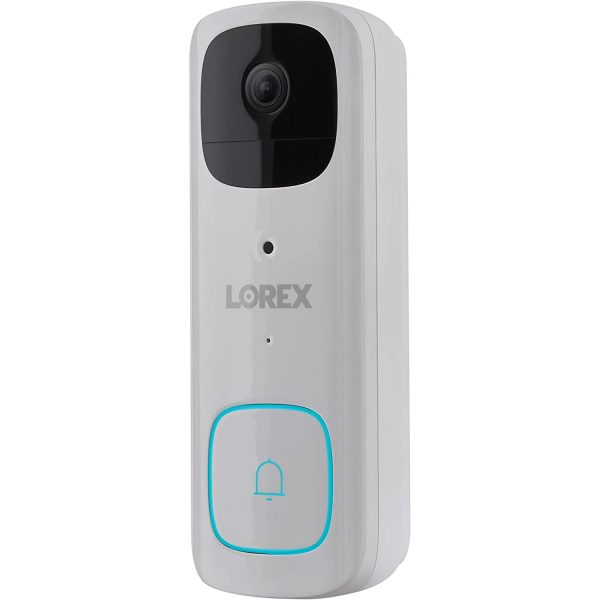 Lorex 2K Battery Video Doorbell, White (B463AJD-E) Online Hot Sale