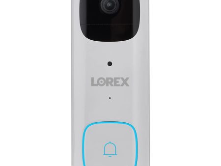 Lorex 2K Battery Video Doorbell, White (B463AJD-E) Online Hot Sale