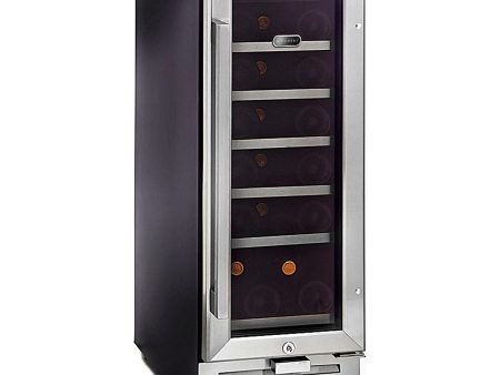 Whynter 18 Bottle Built-in Wine Refrigerator Cooler, Stainless Steel Black (BWR-18SD) Online