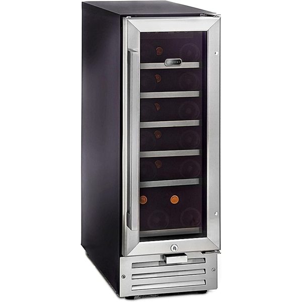 Whynter 18 Bottle Built-in Wine Refrigerator Cooler, Stainless Steel Black (BWR-18SD) Online