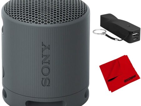 Sony XB100 Compact Bluetooth Wireless Speaker (Black) Bundle with Power Bank Fashion