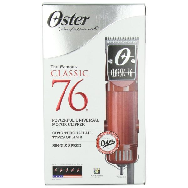 Oster Classic 76 Universal Motor Clipper w  Detachable #000 & #1 Blade (Red) Sale