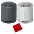 Sony XB100 Compact Bluetooth Wireless Speaker Black and Grey with Cleaning Cloth Online Hot Sale