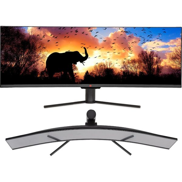 Deco Gear 43  Curved LED 3840x1200 32:10 120Hz FreeSync 4ms Gaming Monitor - Refurbished For Cheap