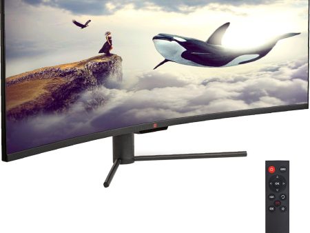 Deco Gear 43  Curved LED 3840x1200 32:10 120Hz FreeSync 4ms Gaming Monitor - Refurbished For Cheap