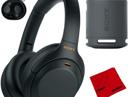 Sony WH1000XM4 B Premium NC Wireless Headphones (Black) Bundle with XB100 Speaker Hot on Sale