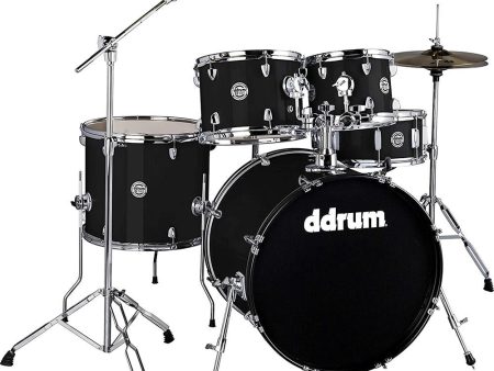 DDRUM D2 5-piece Complete Drum Kit with Throne, Midnight Black - D2 522 MB - Open Box Online Sale