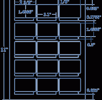 2.375  X 1.75  Laser Inkjet Label-15 Per Sheet, 100 Sheets Per Pack, White, Permanent Online Hot Sale