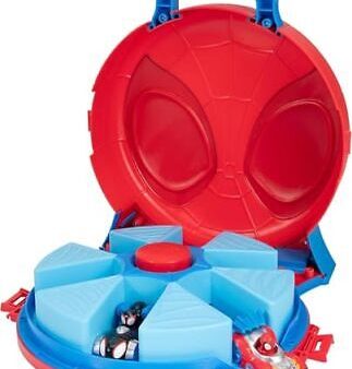 Marvel s Spidey and His Amazing Friends12 inch Toddlers Carry Case with Rotating Launcher and Two Amazing Metals Vehicles For Sale