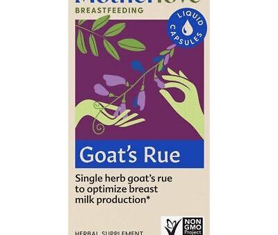 Motherlove Goat s Rue, Single-Herb Lactation Supplement, 120 Liquid Caps Online Sale