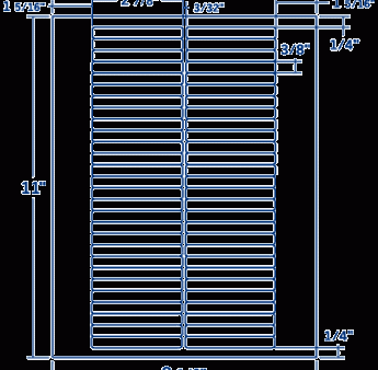 2.625  X .375  Laser Inkjet Label-56 Per Sheet, 100 Sheets Per Pack, White, Permanent Supply