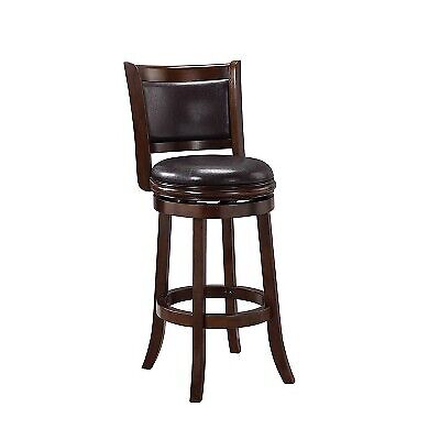 Boraam Augusta Bar Height Swivel Bar Stool in Cappuccino and Dark Brown Online Hot Sale