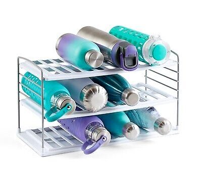 YouCopia UpSpace Water Bottle Organizer, 3-Shelf Wide, Adjustable  Shelf Rack for Kitchen Cabinet and Pantry Storage Fashion