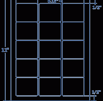 2.35  X 2  Laser Inkjet Label-15 Per Sheet, 100 Sheets Per Pack, White, Permanent Discount